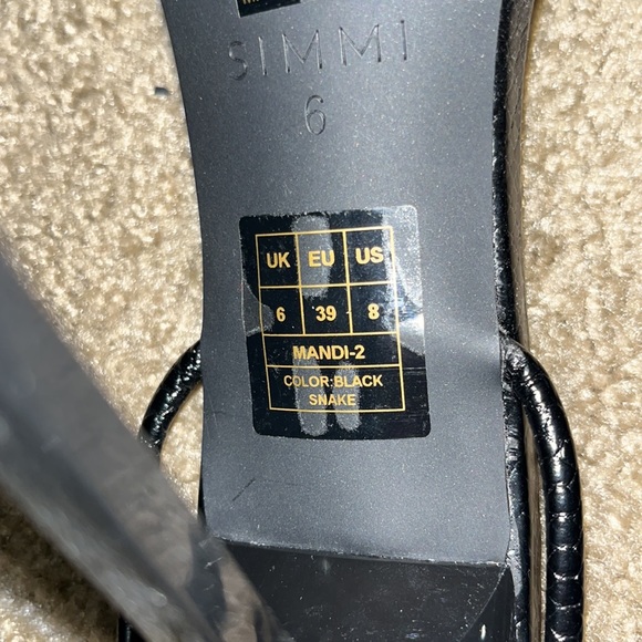 EMILY MILLER TEMPTED BLACK FAUX SNAKE PRINT LACE UP HEELS - Picture 7 of 7